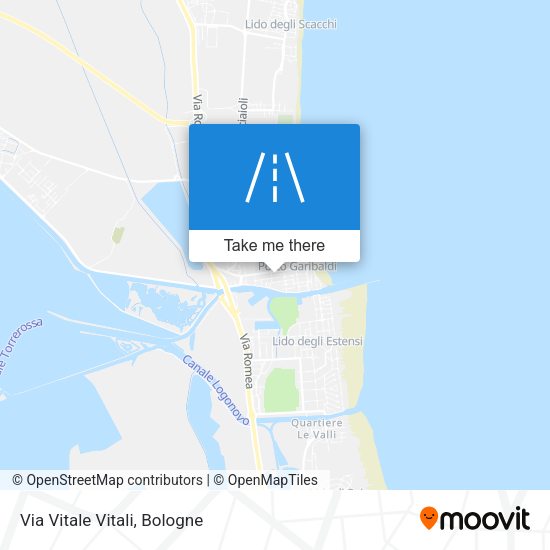 Via Vitale Vitali map