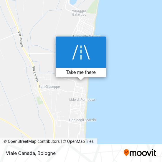 Viale Canada map