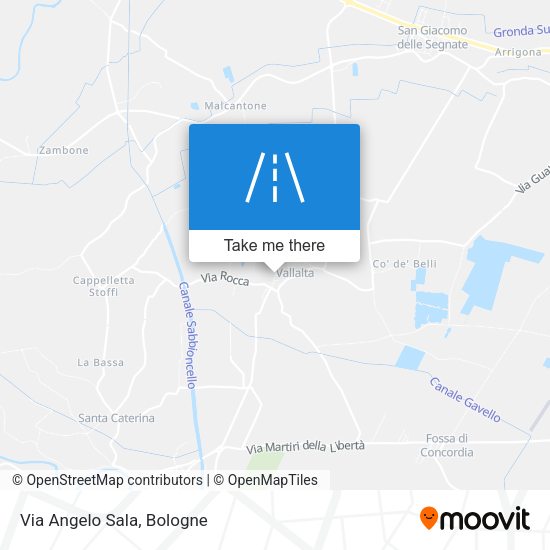 Via Angelo Sala map