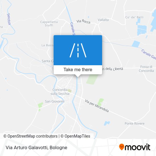 Via Arturo Galavotti map