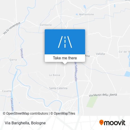 Via Barighella map