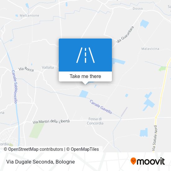 Via Dugale Seconda map