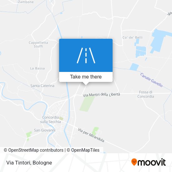Via Tintori map
