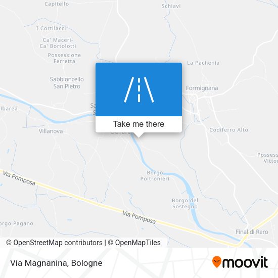 Via Magnanina map