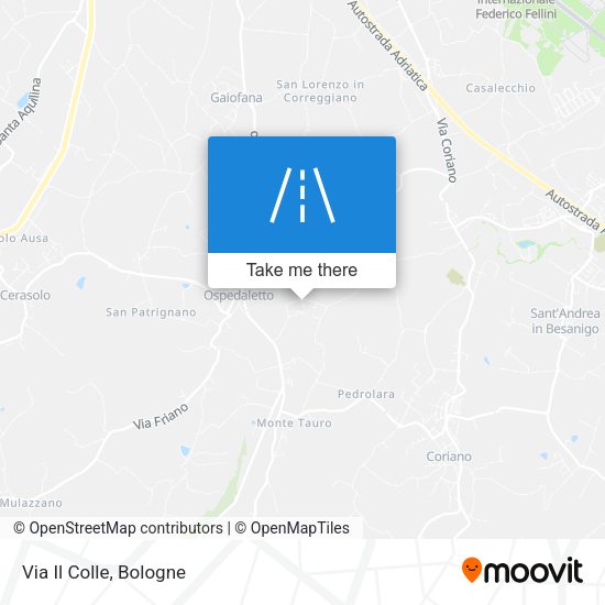 Via Il Colle map