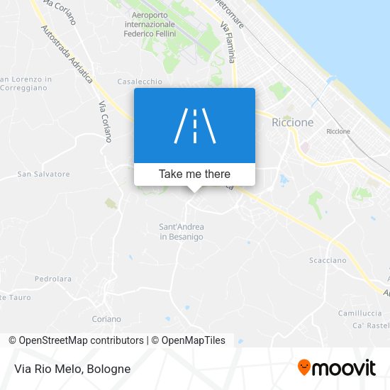 Via Rio Melo map