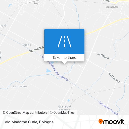 Via Madame Curie map