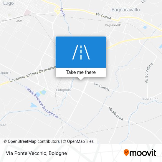Via Ponte Vecchio map