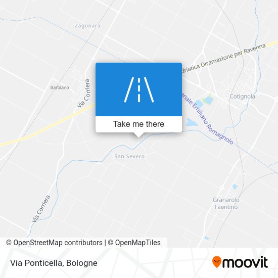 Via Ponticella map