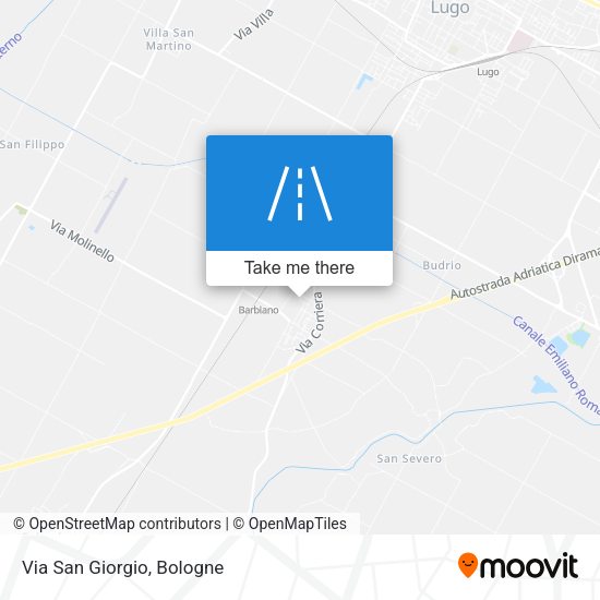 Via San Giorgio map