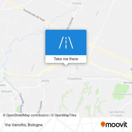 Via Vanotto map