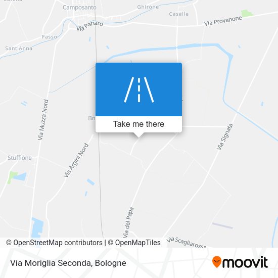Via Moriglia Seconda map