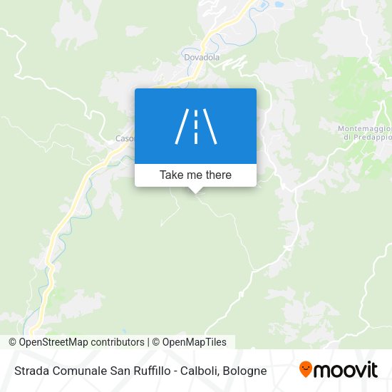 Strada Comunale San Ruffillo - Calboli map