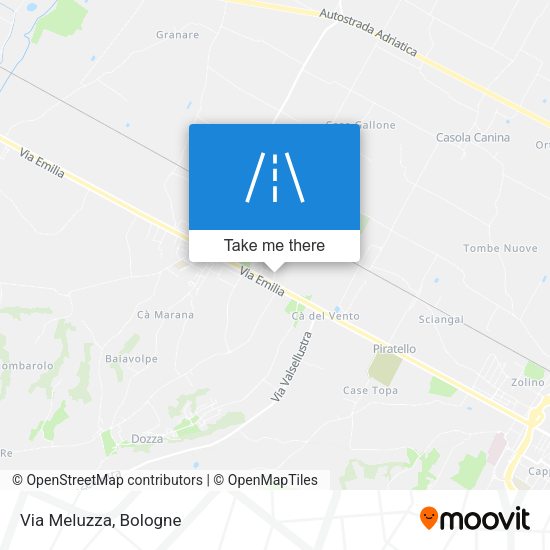 Via Meluzza map