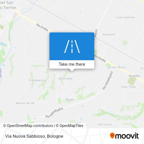 Via Nuova Sabbioso map