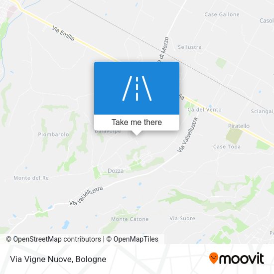 Via Vigne Nuove map