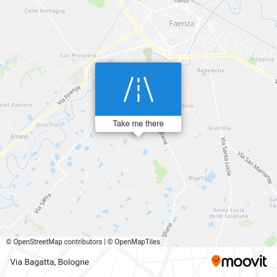 Via Bagatta map