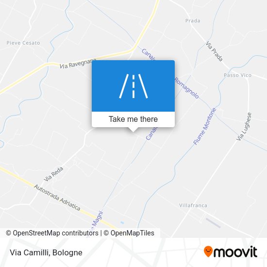 Via Camilli map