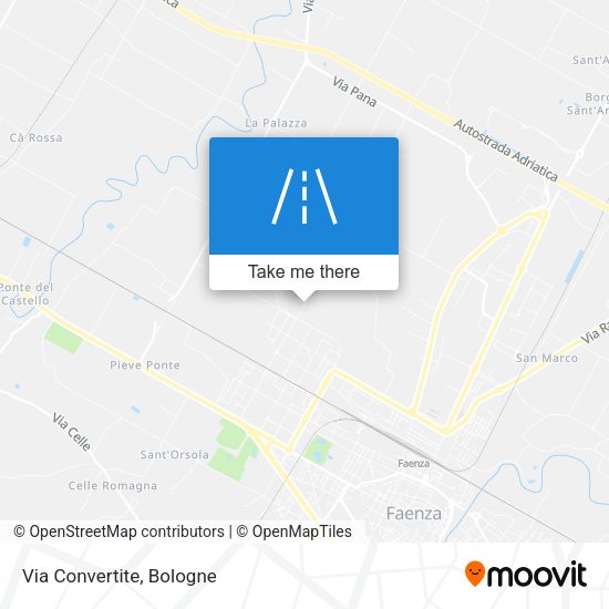 Via Convertite map