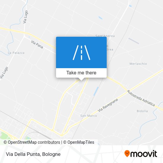 Via Della Punta map