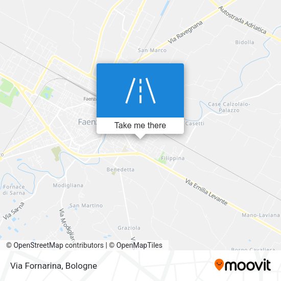 Via Fornarina map