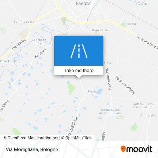 Via Modigliana map