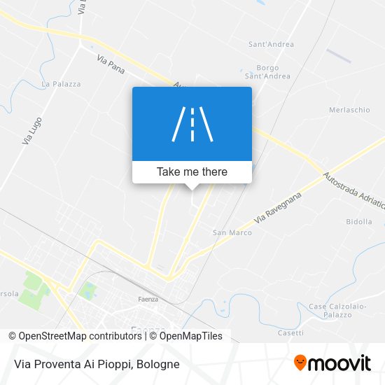Via Proventa Ai Pioppi map