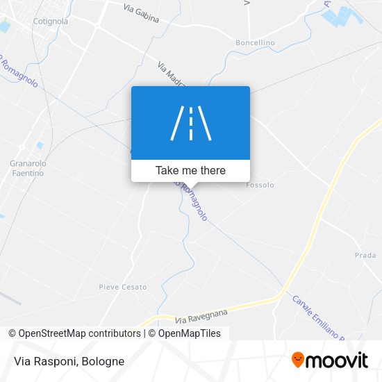 Via Rasponi map
