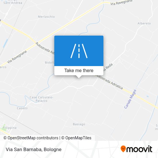 Via San Barnaba map