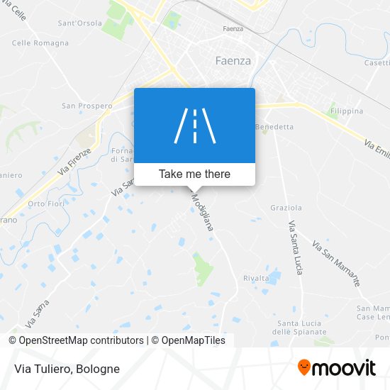 Via Tuliero map