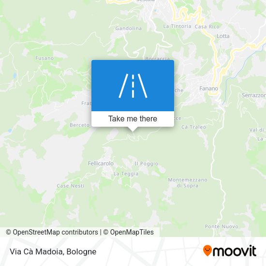Via Cà Madoia map