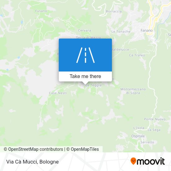 Via Cà Mucci map