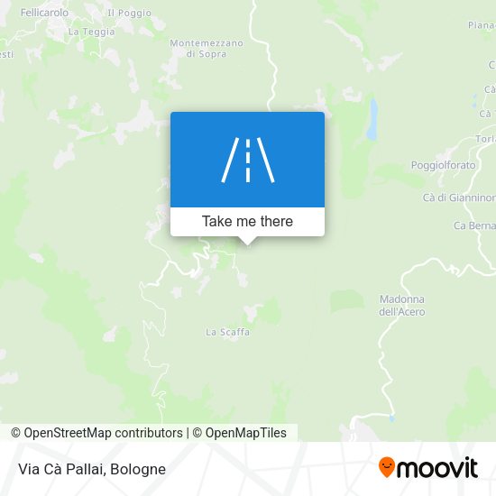 Via Cà Pallai map