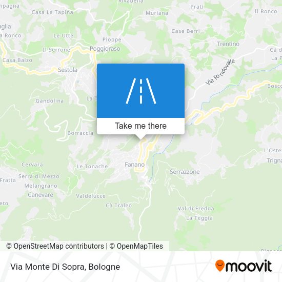 Via Monte Di Sopra map