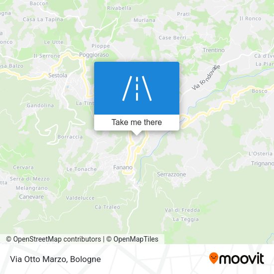 Via Otto Marzo map