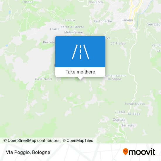 Via Poggio map