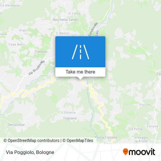 Via Poggiolo map
