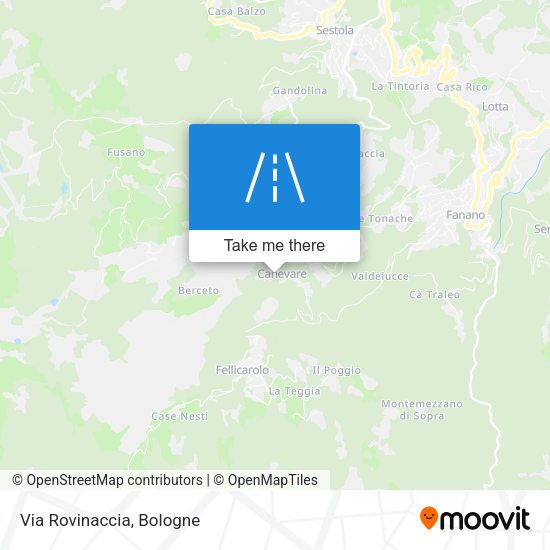 Via Rovinaccia map