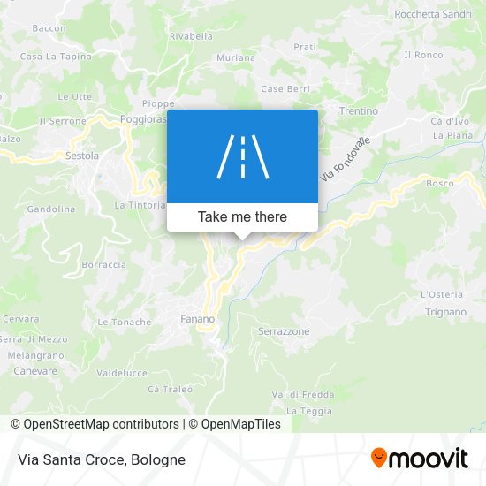 Via Santa Croce map