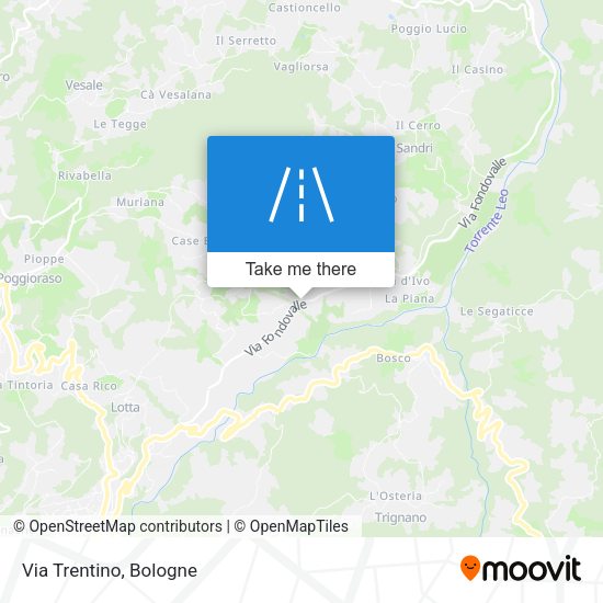 Via Trentino map
