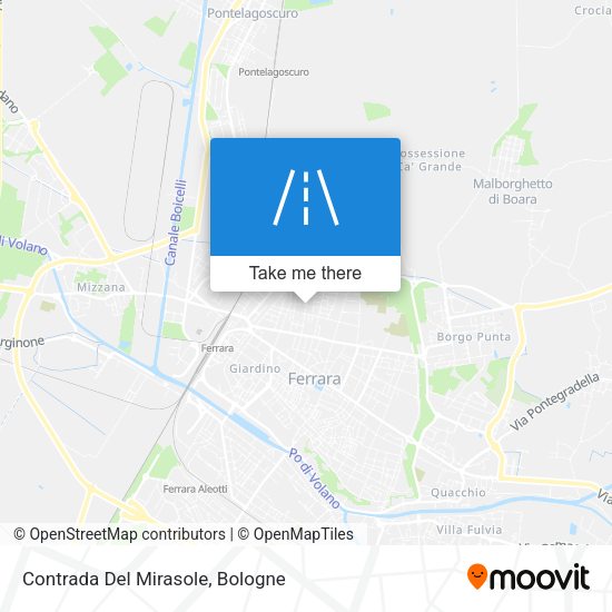 Contrada Del Mirasole map