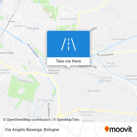 Via Angelo Baserga map