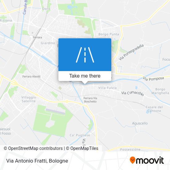 Via Antonio Fratti map