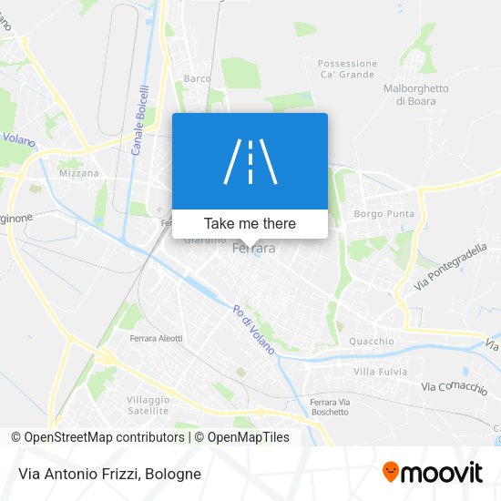 Via Antonio Frizzi map