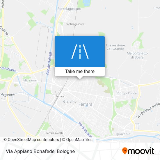 Via Appiano Bonafede map