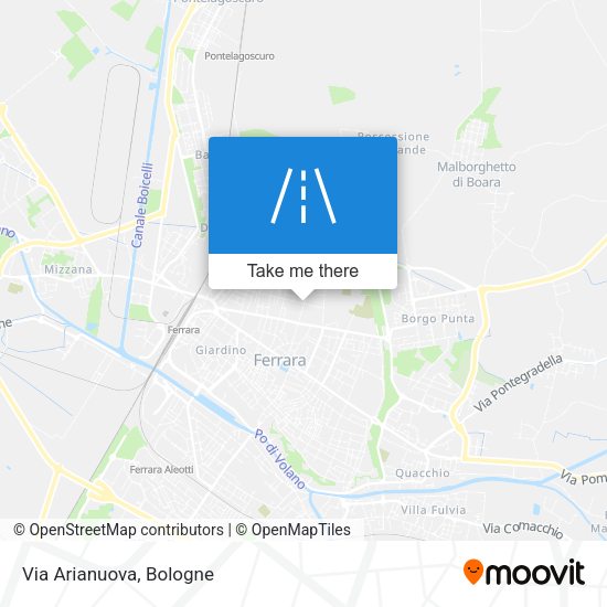 Via Arianuova map