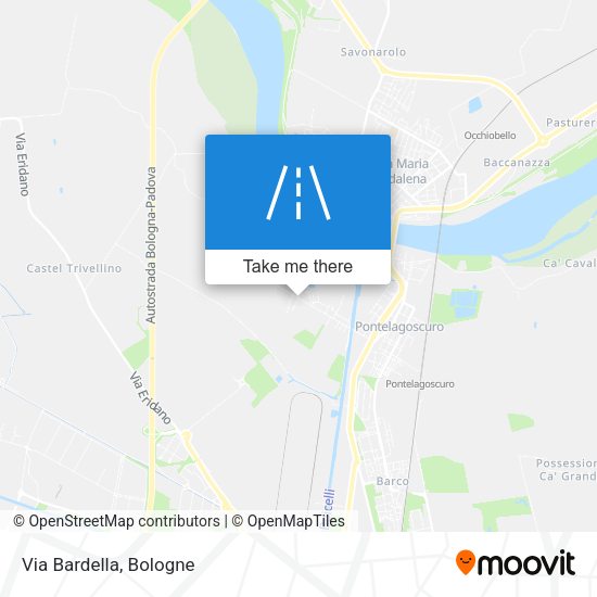 Via Bardella map