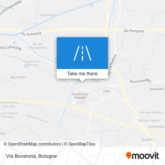 Via Bovarona map