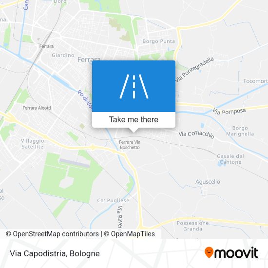 Via Capodistria map