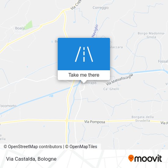 Via Castalda map